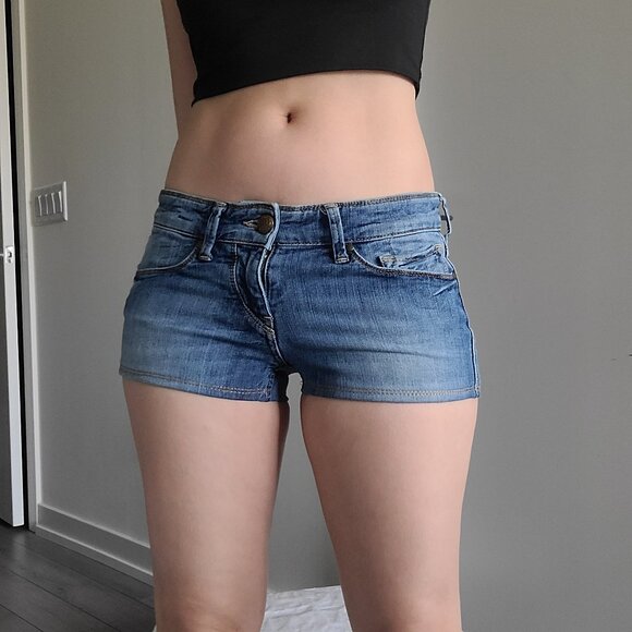 Lucky Brand Pants - Lucky Brand Low-Rise Y2k Vintage Micro Shorts